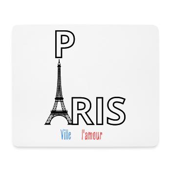 Paris - Tapis de souris (format paysage) - blanc - Devant