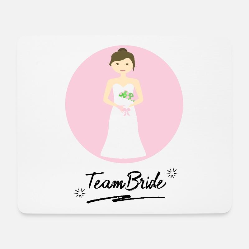 bride - Mousepad (Querformat) - Weiß