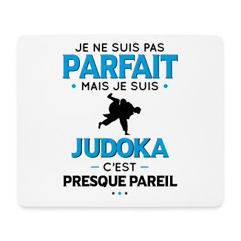 Je ne suis pas parfait mais je suis judoka - Tapis de souris (format paysage) - blanc - Devant