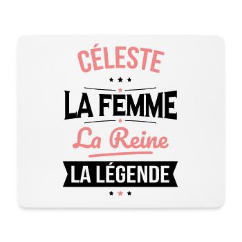 Céleste - La Femme - La Reine - La Légende - Tapis de souris (format paysage) - blanc - Devant