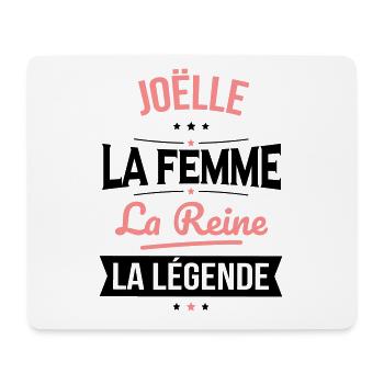 Joëlle - La Femme - La Reine - La Légende - Tapis de souris (format paysage) - blanc - Devant