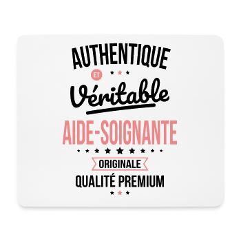 Authentique et véritable aide-soignante Originale - Tapis de souris (format paysage) - blanc - Devant