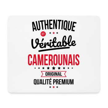 Authentique et véritable Camerounais - Original - Tapis de souris (format paysage) - blanc - Devant