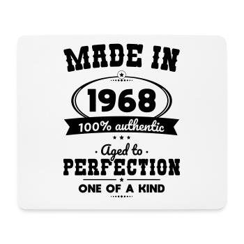 55th Birthday - Made in 1968 - Aged to perfection - Mouse Pad (horizontal) - white - Front