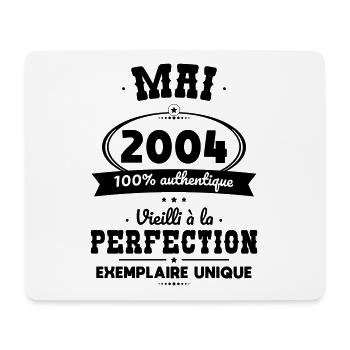 20th Anniversary - May 2004 Perfection - Mouse Pad (horizontal) - white - Front