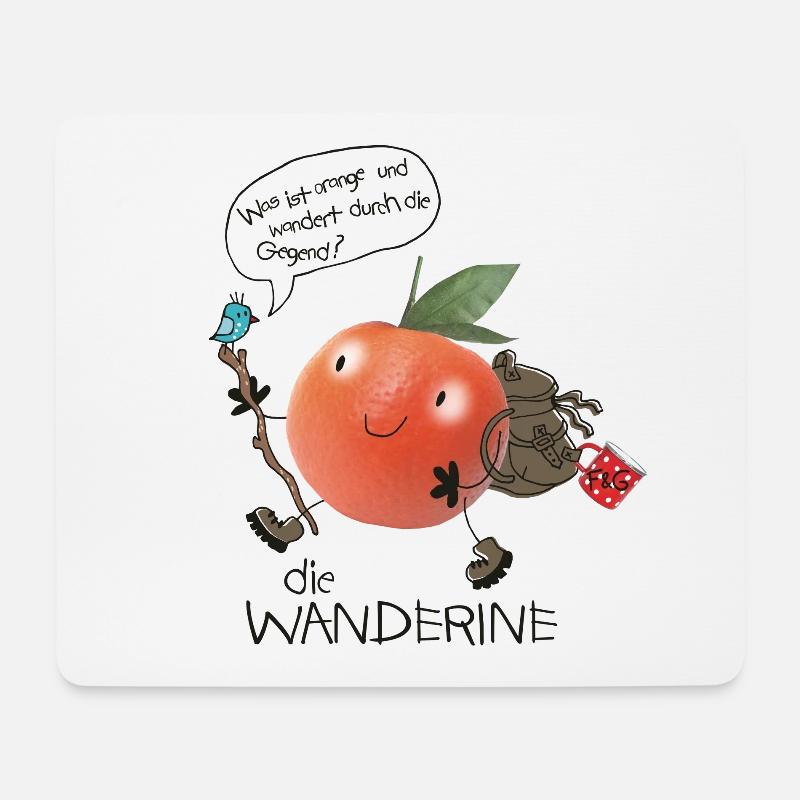 Wanderine auf Wanderschaft - Mousepad (Querformat) - Weiß