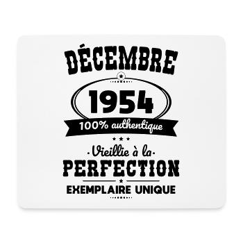70. Jahrestag - Dezember 1954 Perfektion - Mousepad (Querformat) - Weiß - Vorne