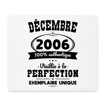 18th Birthday - December 2006 Perfection - Mouse Pad (horizontal) - white - Front
