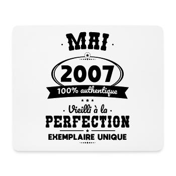 18th Birthday - May 2007 Perfection - Mouse Pad (horizontal) - white - Front