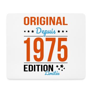 Anniversaire 50 ans - Original depuis 1975 - Tapis de souris (format paysage) - blanc - Devant