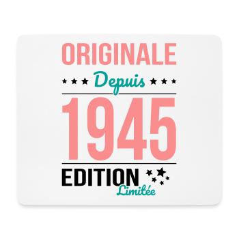 80th Anniversary - Original since 1945 - Mouse Pad (horizontal) - white - Front