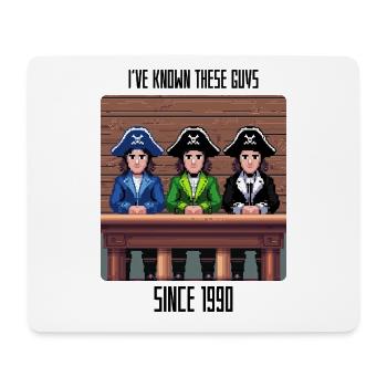 Ive known these guys since 1990 - 8 Bit Retro - Mousepad (Querformat) - Weiß - Vorne