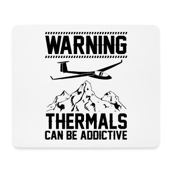 Thermikfliegen | Segelflug Segelflieger Geschenke - Mousepad (Querformat) - Weiß - Vorne
