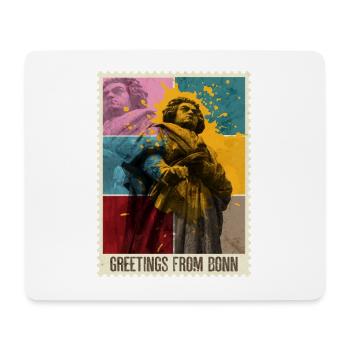 Bonn Deutschland Stadt Skyline Briefmarke Bunt - Mousepad (Querformat) - Weiß - Vorne