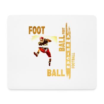 Joueur de football américain Gold Vintage Retro Sport - Tapis de souris (format paysage) - blanc - Devant