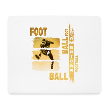 Joueur de football américain Gold Vintage Retro Sport - Tapis de souris (format paysage) - blanc - Devant