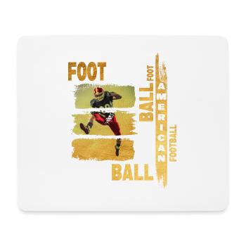 Joueur de football américain Gold Vintage Retro Sport - Tapis de souris (format paysage) - blanc - Devant