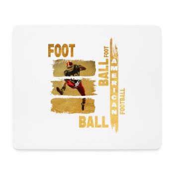 Joueur de football américain Gold Vintage Retro Sport - Tapis de souris (format paysage) - blanc - Devant
