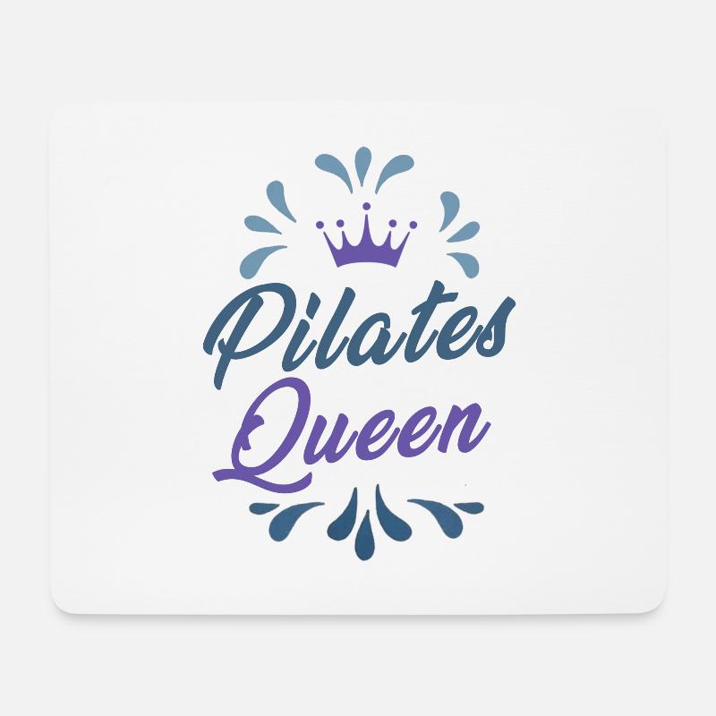 Pilates Queen - Mousepad (Querformat) - Weiß