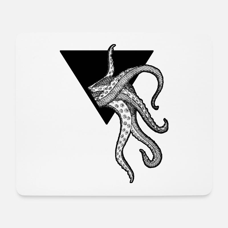 Kraken Octopus Tentacles - Mouse Pad (horizontal) - white