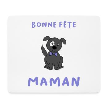BONNE FÊTE. FÊTE DES MÈRES. FÊTE DES PÈRES. FÊTE - Tapis de souris (format paysage) - blanc - Devant