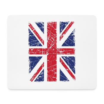 Union Jack - Mousepad (Querformat) - Weiß - Vorne