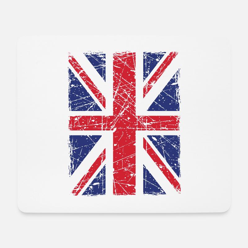Union Jack - Mouse Pad (horizontal) - white