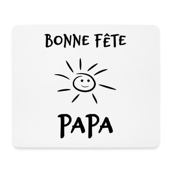 FATHER's DAY. HAPPY BIRTHDAY DAD. DAD. HAPPY BIRTHDAY - Mouse Pad (horizontal) - white - Front