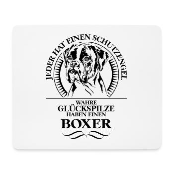 BOXER Schutzengel Hund Hunde WILSIGNS - Mousepad (Querformat) - Weiß - Vorne