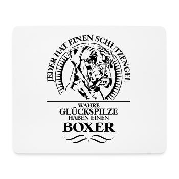 BOXER Schutzengel Hund Hunde WILSIGNS - Mousepad (Querformat) - Weiß - Vorne