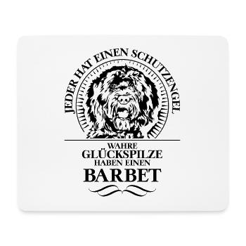 BARBET Schutzengel Hund Hundespruch Wilsigns - Mousepad (Querformat) - Weiß - Vorne