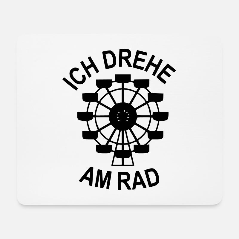 Riesenrad - Mousepad (Querformat) - Weiß