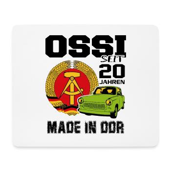 Geburtstag DDR Ossi Ost Produkt 20 Jahre - Mousepad (Querformat) - Weiß - Vorne