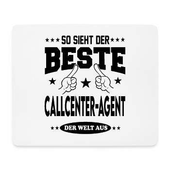 Callcenter Agent Der Beste Berufe Shirt Sterne - Mousepad (Querformat) - Weiß - Vorne