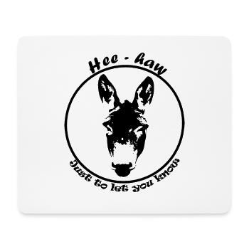 esel - Mousepad (Querformat) - Weiß - Vorne