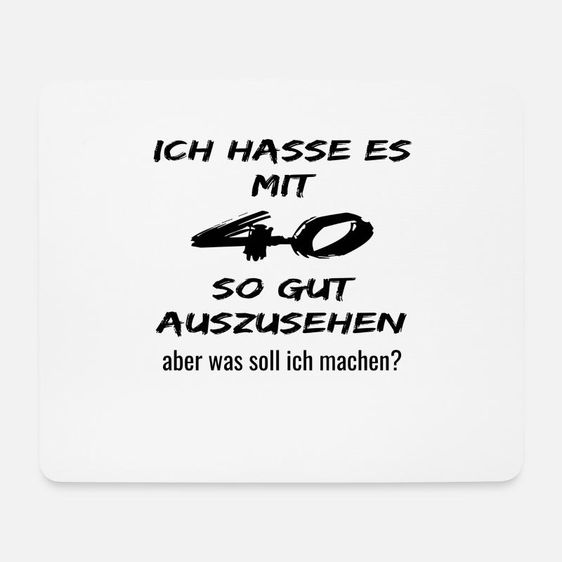 40. Geburtstag ! zum 40. Geburtstag ! Zum 40er !!! - Mousepad (Querformat) - Weiß