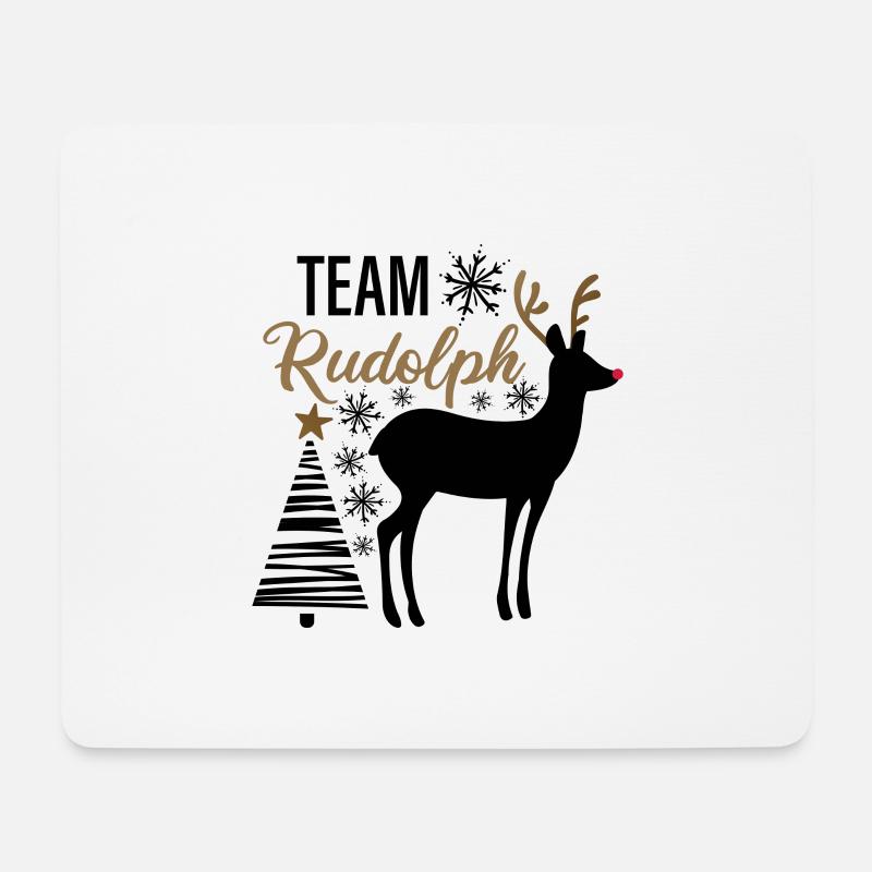 Team Rudolph - Weinachten - Mousepad (Querformat) - Weiß