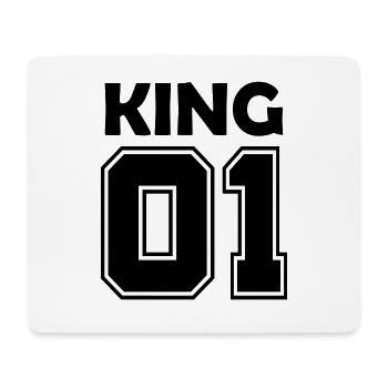 king 01 - Mouse Pad (horizontal) - white - Front