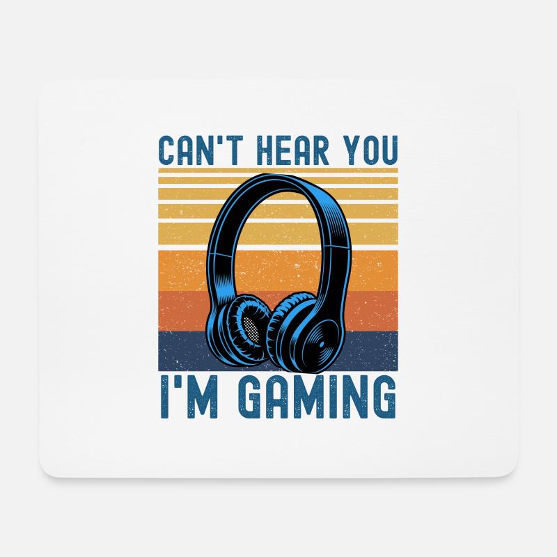 Gaming - Mousepad (Querformat) - Weiß
