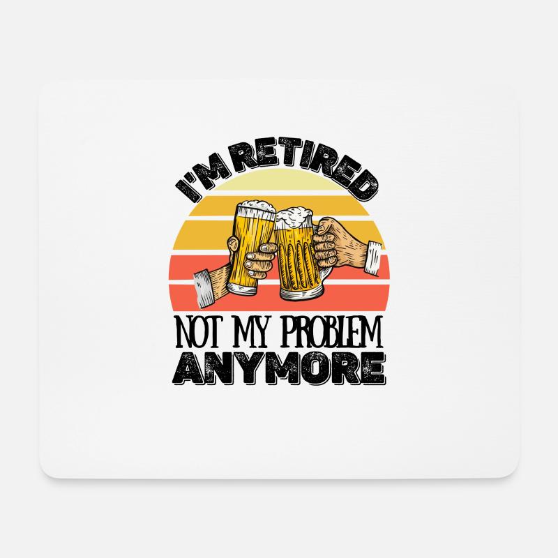 Ruhestand - Rente - Mousepad (Querformat) - Weiß