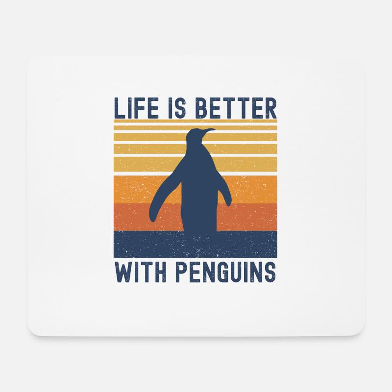 Penguin - Mousepad (Querformat) - Weiß