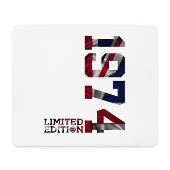 ENGLAND LIMITED EDITION 1974 UK 52. GEBURTSTAG - Mousepad (Querformat) - Weiß - Vorne