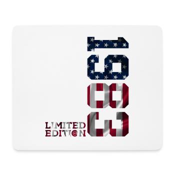 ÉDITION LIMITÉE 1983 USA 43E ANNIVERSAIRE - Tapis de souris (format paysage) - blanc - Devant