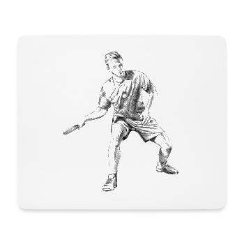 Ping-pong - Tapis de souris (format paysage) - blanc - Devant