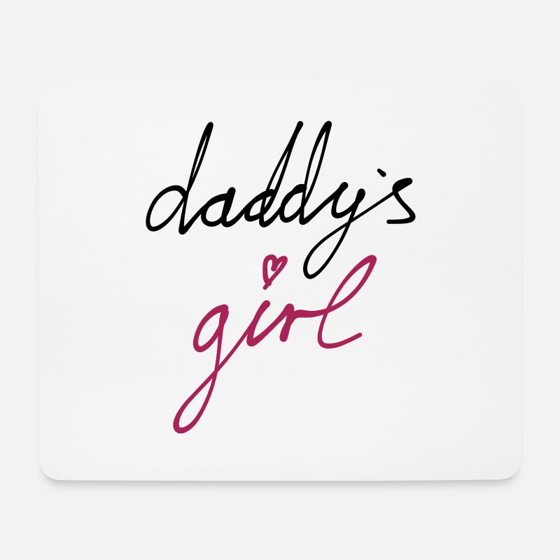 daddys girl - Mousepad (Querformat) - Weiß
