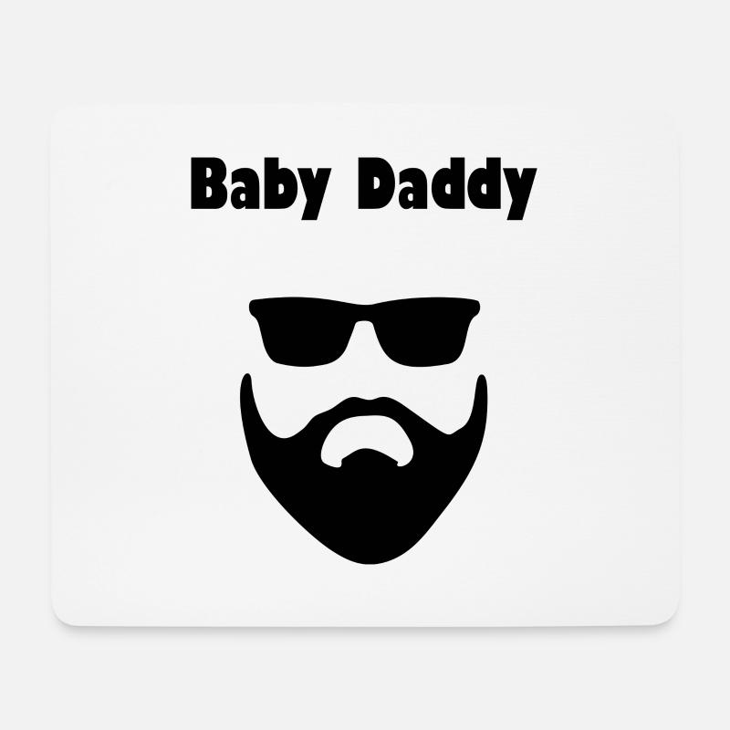 Baby Daddy Bart Sonnenbrille Cool - Mousepad (Querformat) - Weiß