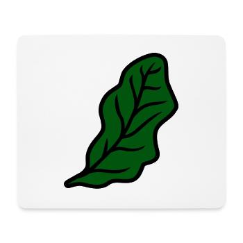 Feuille de salade - Tapis de souris (format paysage) - blanc - Devant