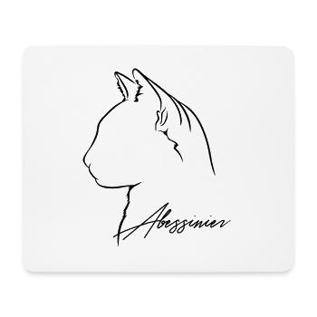 Abyssinian Profile Cats Cat Wilsigns - Mouse Pad (horizontal) - white - Front