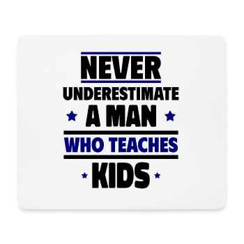 a man who teaches children - Mouse Pad (horizontal) - white - Front