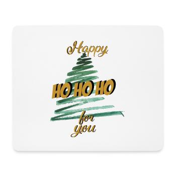 Christmas Hohoho Christmas Tree - Mouse Pad (horizontal) - white - Front